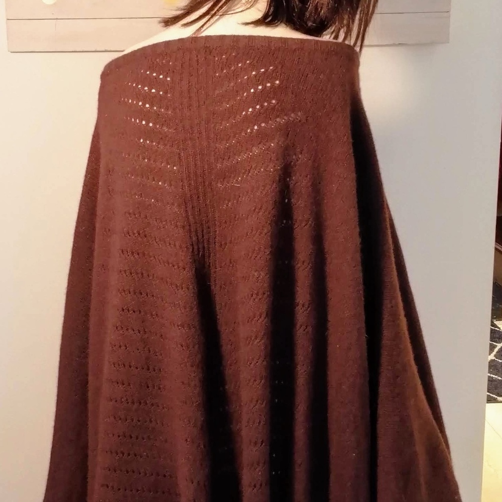 Autograph oversized Lambswool & Angora poncho